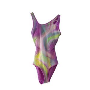 Athleta Girl nwt cutout one piece swimsuit girls 14 XL 40" UV quick dry
